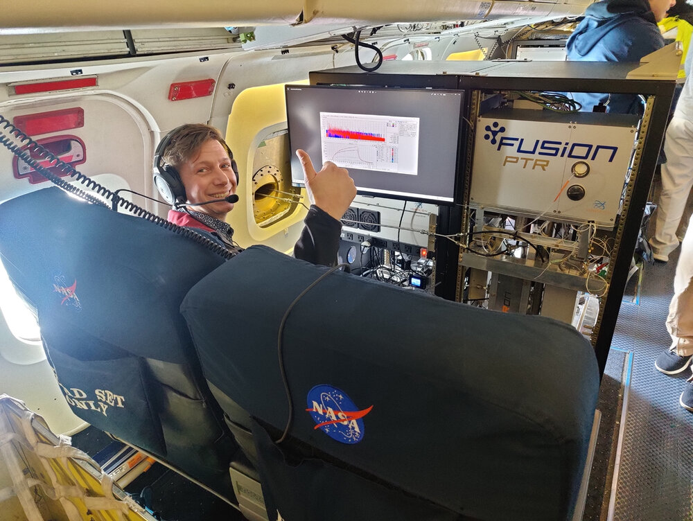 A day aboard NASA's DC-8 Flying Lab with FUSION PTR-TOF