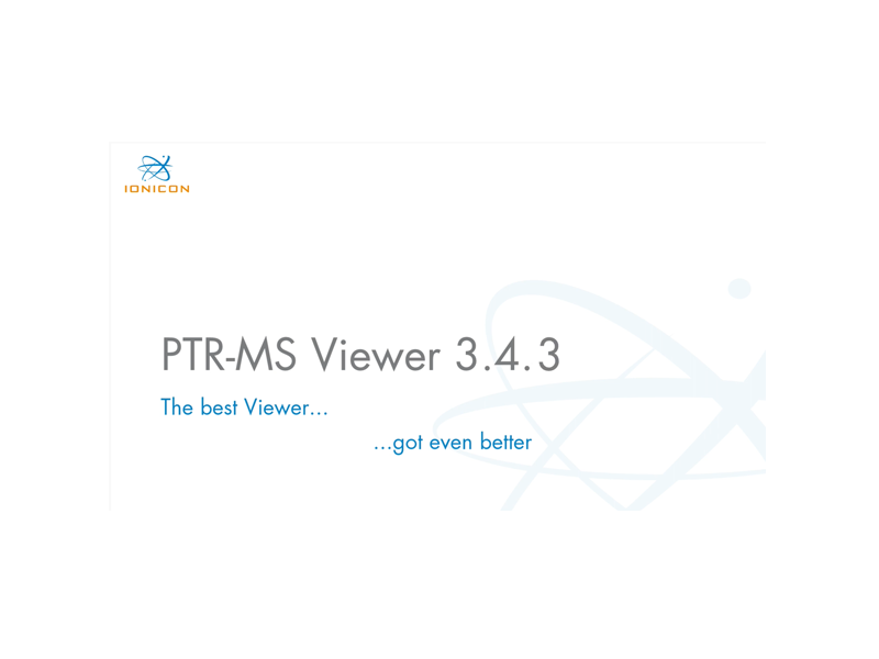 PTR-MS Viewer 3.4.3 Update