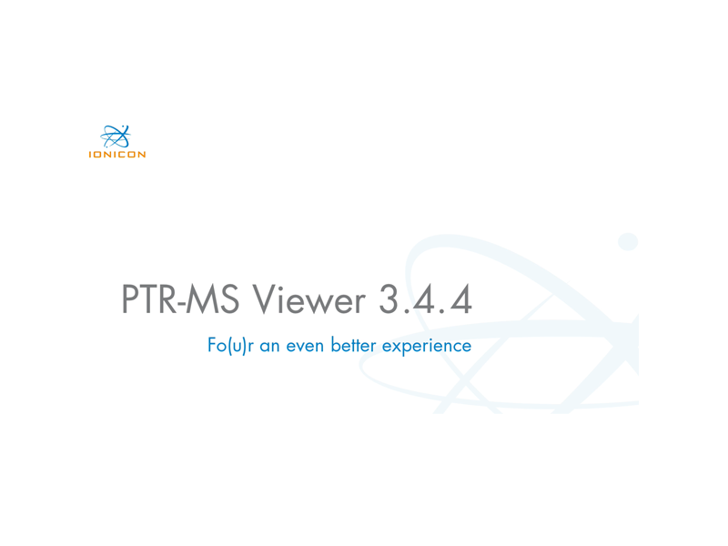 PTR-MS Viewer 3.4.4 Update
